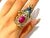 Bochic "Orient" Ruby, Emerald & Sapphire Elephant Rings Set In 18K Gold & Silver For Sale - Image 16 of 18
