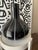 Vintage Black Glass Vase with White Trim, 1950s For Sale - Image 10 of 17