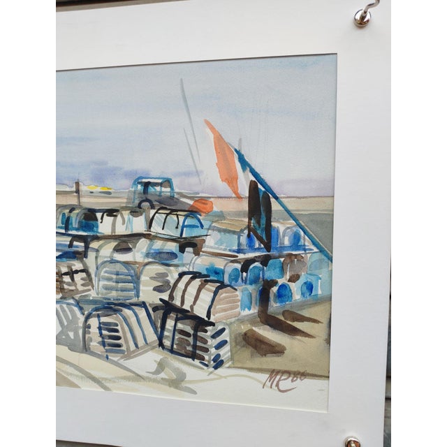 Michel Roubille, L'Ile d'Yeu, 1986, Watercolor For Sale - Image 4 of 6