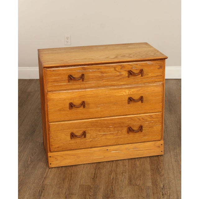 High Quality American Made Vintage Dresser with Dovetailed Drawers and Horseshoe Pulls