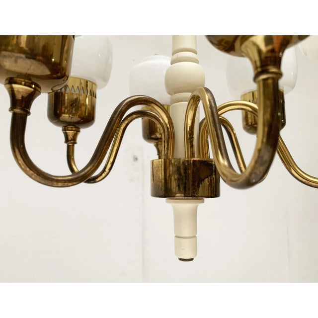 Gold Mid-Century Swedish T526 Chandelier by Hans-Agne Jakobsson for Hans-Agne Jakobsson AB For Sale - Image 8 of 18