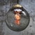 Mid-Century Modern Vintage Dutch Smoked Bubble Glass & Brass Pendant Light For Sale - Image 3 of 6
