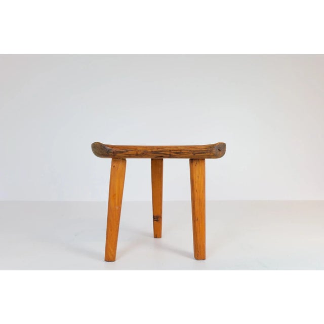 Swedish Stool in Pine, 1960s For Sale - Image 15 of 18
