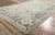 Textile Vintage Modern Sky Blue Turkish Oushak Rug - For Sale - Image 7 of 9