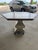 1990s French Distressed Hexagonal Dining Table With Cast Pedestal For Sale - Image 5 of 8