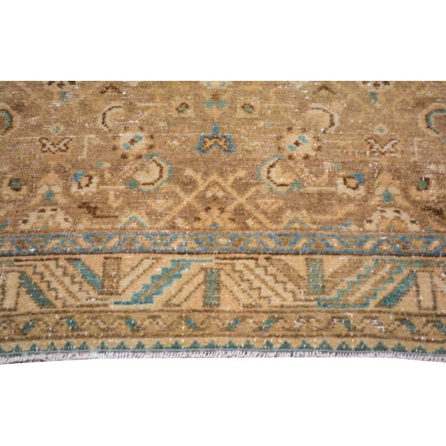 Vintage Turkish Hand Knotted Wool Rug, 2'6''x10'3'' For Sale - Image 4 of 5