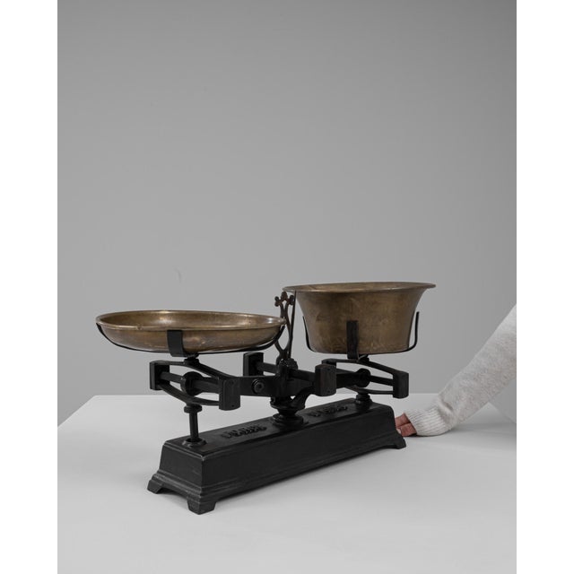 French 19th Century French Iron & Brass Scale For Sale - Image 3 of 18