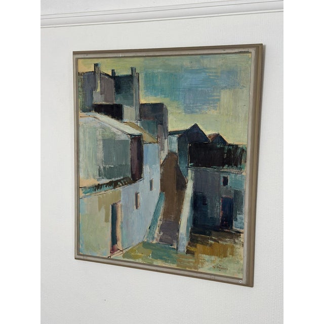 Gustaf Höglund, City, 1950s, Oil on Canvas, Framed For Sale - Image 10 of 17