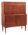 Mid-Century Danish Modern Teak Secretary Desk Cabinet 1960s For Sale