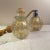 Matching Set of Barovier Murano Glass Gold Controlled Bubbles Perfume Bottle and Atomizer Antique scent bottles attributed...