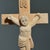 1970s Vintage European Folk Art Modernist Hand Carved Crucifix Sculpture For Sale - Image 5 of 10