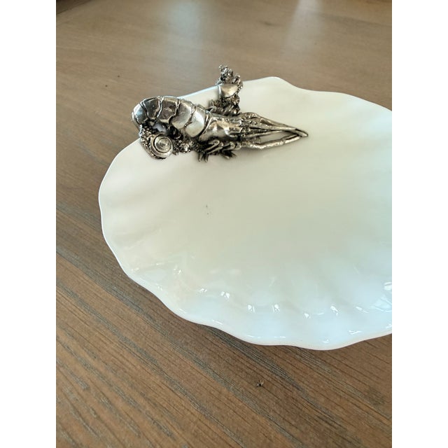 White Shrimp Trinket Dish For Sale - Image 8 of 11