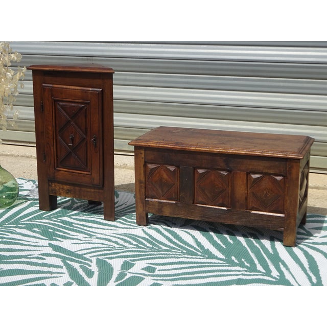 Antique Louis XIII Oak Corner Cabinet For Sale - Image 15 of 18
