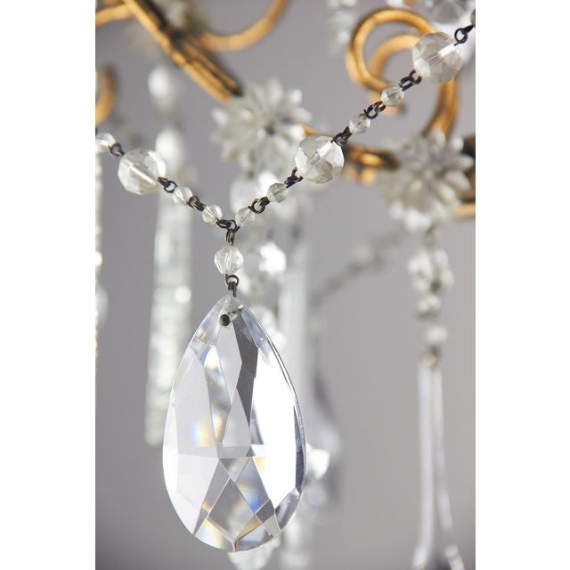 Art Deco Chandelier in Iron and Glass, 1930s For Sale - Image 11 of 16