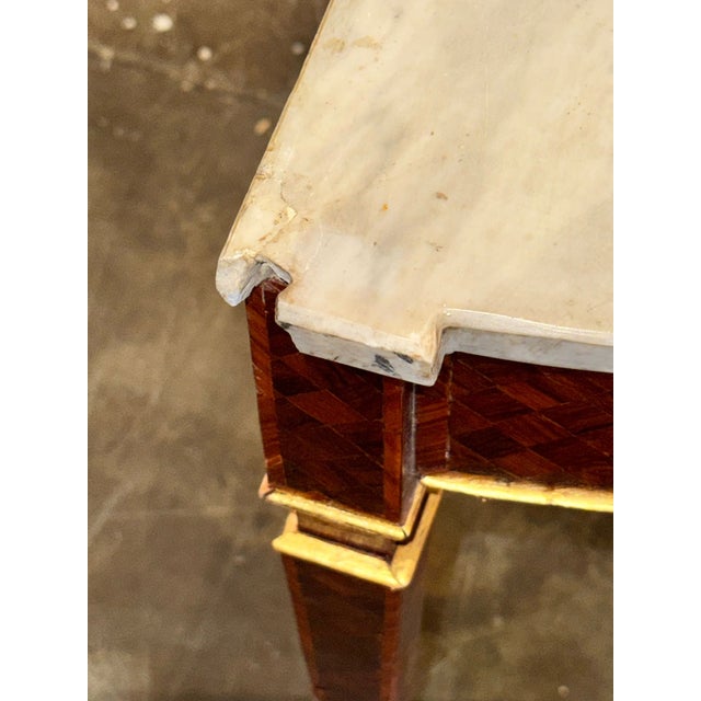 Pair of 19th C. Italian Walnut Consoles For Sale - Image 9 of 9