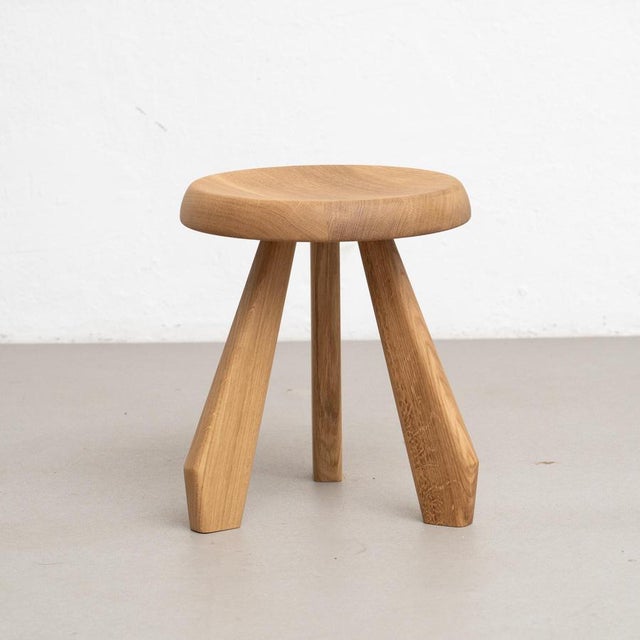 Wood Meribel Stools by Charlotte Perriand for Cassina, Set of 3 For Sale - Image 6 of 11