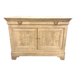 Antique French Louis Philippe Bleached Buffet For Sale