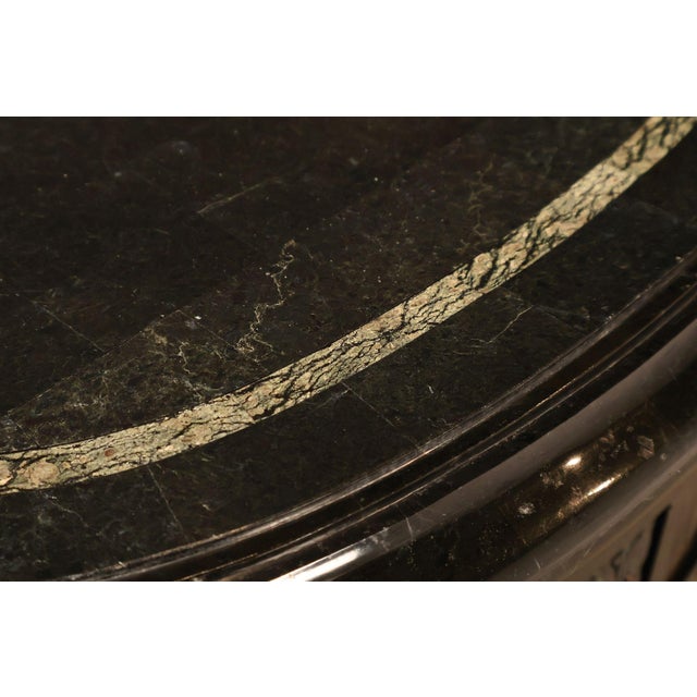 Maitland Smith Greek Key Console Table With Tessellated Marble Top For Sale - Image 12 of 18