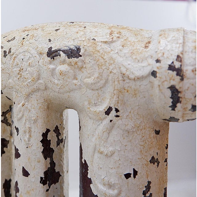 Victorian Cast Iron Radiator with Leafy Branches and Flowers, 1890s For Sale - Image 3 of 16