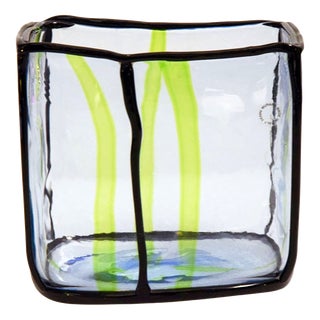 Vintage Epipedos Vase by Fulvio Bianconi for Venini, 1990s For Sale