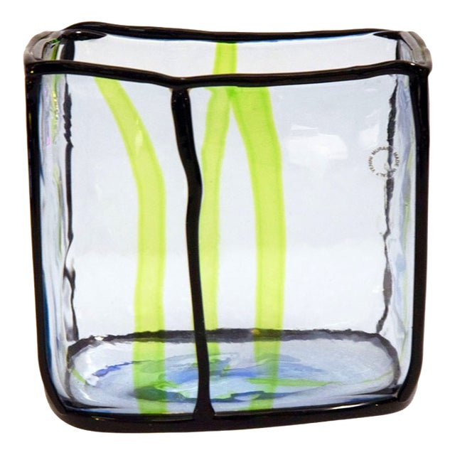 Vintage Epipedos Vase by Fulvio Bianconi for Venini, 1990s For Sale