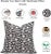 Fabdivine Floral Block Print Pillow Cover 18x18 Inch Duck Canvas-Pushpa Varsha For Sale - Image 4 of 4