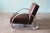 Chocolate Vintage Pair of Ralph Lauren Hudson St Lounge Chairs in Leather and Stainless Steel For Sale - Image 8 of 11