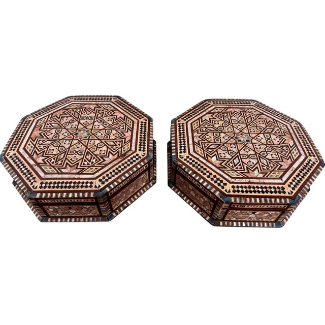Early 20th Century Magestic Syrian Inlaid Treasure Boxes For Sale - Image 17 of 17