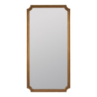 Sunny Notched Corner Wall Mirror, Antique Gold For Sale