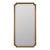 Sunny Notched Corner Wall Mirror, Antique Gold For Sale