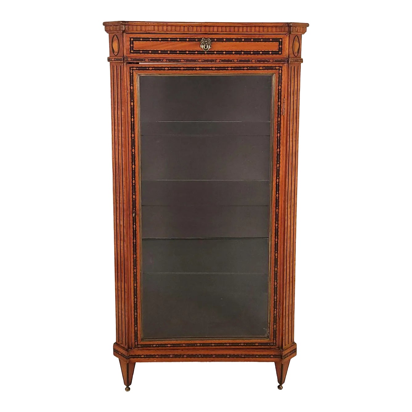 Neoclassical Inlaid Display Case or Vitrine, Sweden, or Germany, Early ...