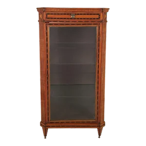 Neoclassical Inlaid Display Case or Vitrine, Sweden, or Germany, Early 19th Century
