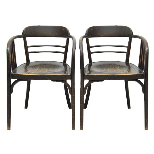 Set of Model 6093 Chairs in Beech by Jacob & Josef Kohn, Vienna, Austria, 1890s For Sale