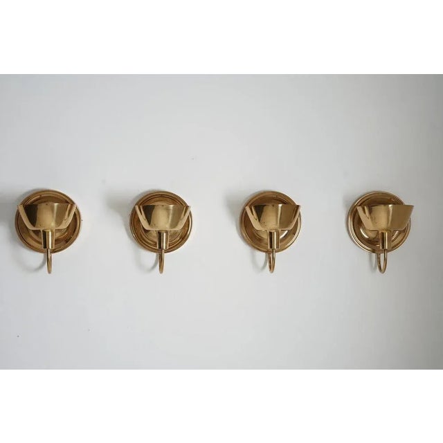 Mid-Century Sconce in Brass attributed to Josef Frank for Svenskt Tenn, 1960s For Sale - Image 3 of 11