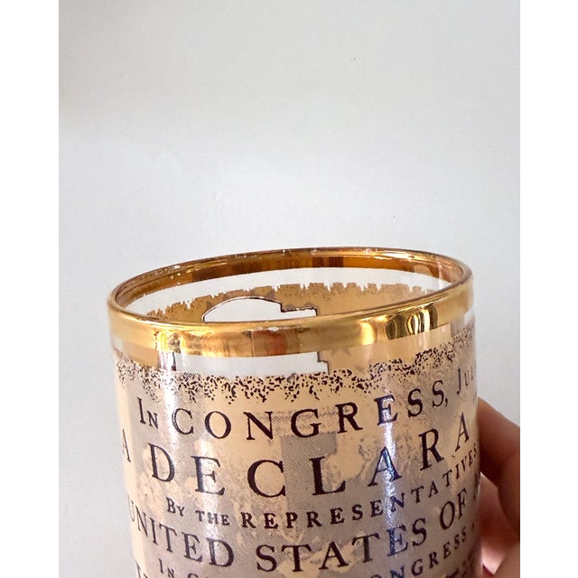 1970s Mid Century Modern Bicentennial Lowball Glasses - 4 pcs For Sale - Image 13 of 13