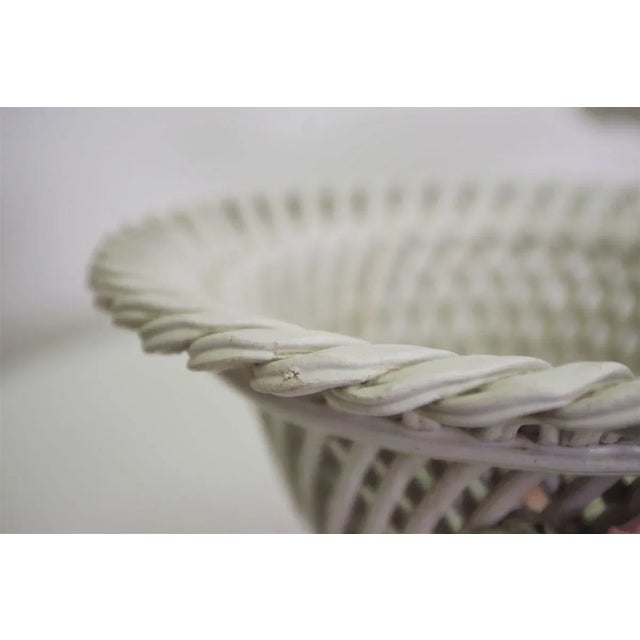 White Ceramic Centerpiece Bowl, 1960s, Set of 2 For Sale - Image 8 of 18