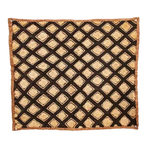 Diamond Motif African Kuba Cloth Panel
