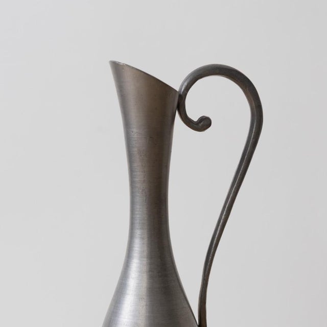 1930s French Pewter Scroll Bud Vase For Sale In Los Angeles - Image 6 of 11