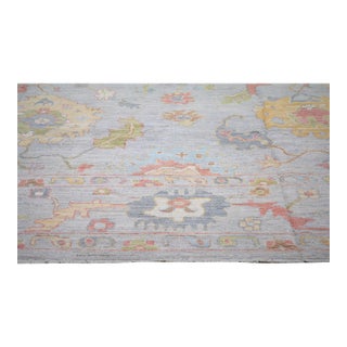 New Moroccan Oushak Professional Hand Knotted Wool Rug, 10x14 For Sale