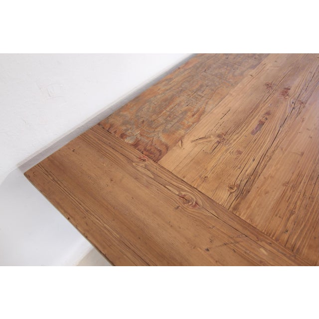 Large Vintage Oak and Pine Table, 1920s For Sale - Image 15 of 18