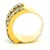 1980s American 18k Gold 4.60 Carat Diamond Wide Band Ring, Size 6.5 For Sale In Miami - Image 6 of 12