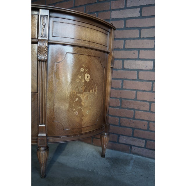 Wood 20th Century Widdicomb Demilune Console Cabinet For Sale - Image 7 of 10