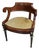 French Empire Style Cane and Wood Desk Armchair For Sale