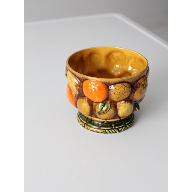 Orange Mid-Century Inarco Fruit Planter For Sale - Image 8 of 10