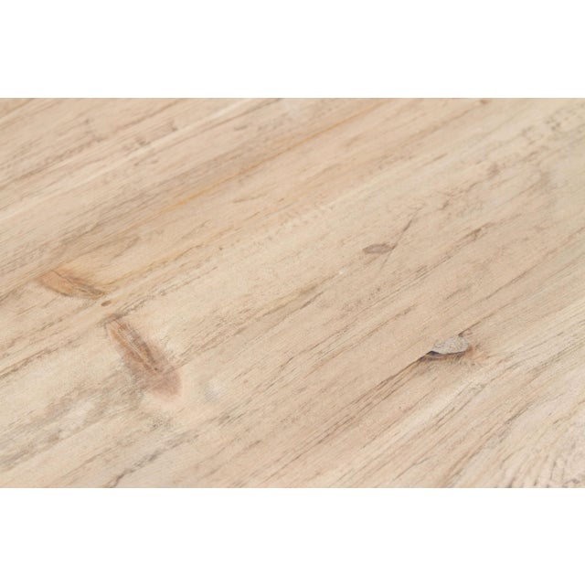 3" Thick Top Camargue Reclaimed Wood Pedestal Dining Table For Sale - Image 16 of 18