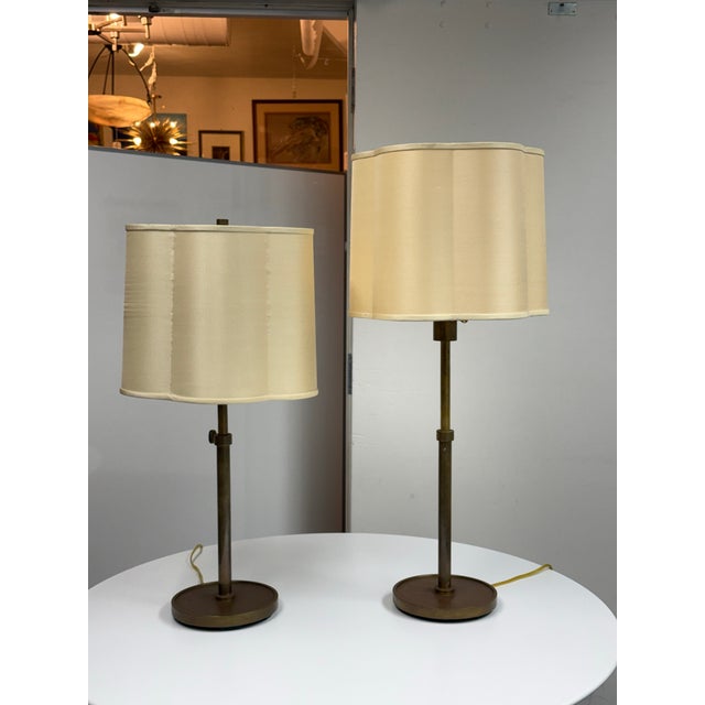 Design Plus Gallery presents a pair of the Simple Scallop Table Lamps by Barbara Barry for Visual Comfort & Co. From...