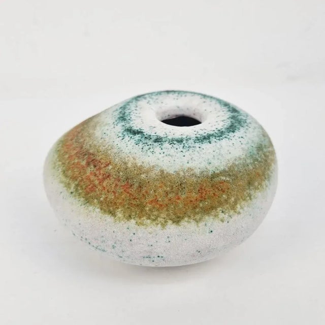 Blue Modernist Pebble Vase, 1970s For Sale - Image 8 of 14
