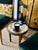 French Antique French Bouillotte Style Table- Round Marble Top Drink Table For Sale - Image 3 of 11