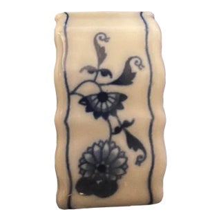 1970s Single Blue and White Blue Danube Napkin Ring For Sale