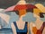 2020s Mother and Daughters - Oil Painting in Art Deco Style For Sale - Image 5 of 6